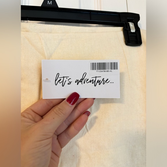 NWT 12th Tribe Del Sol Cream Beaded Micro Mini Skirt - Picture 11 of 12